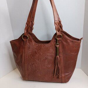 The Sak Women's Sierra Leather Tote Brown Shoulder Bag
